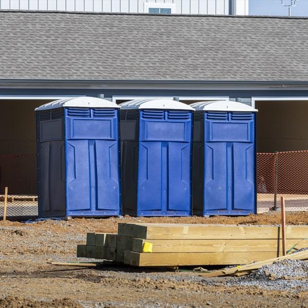 construction site toilets can be equipped with hand sanitizer or handwashing stations